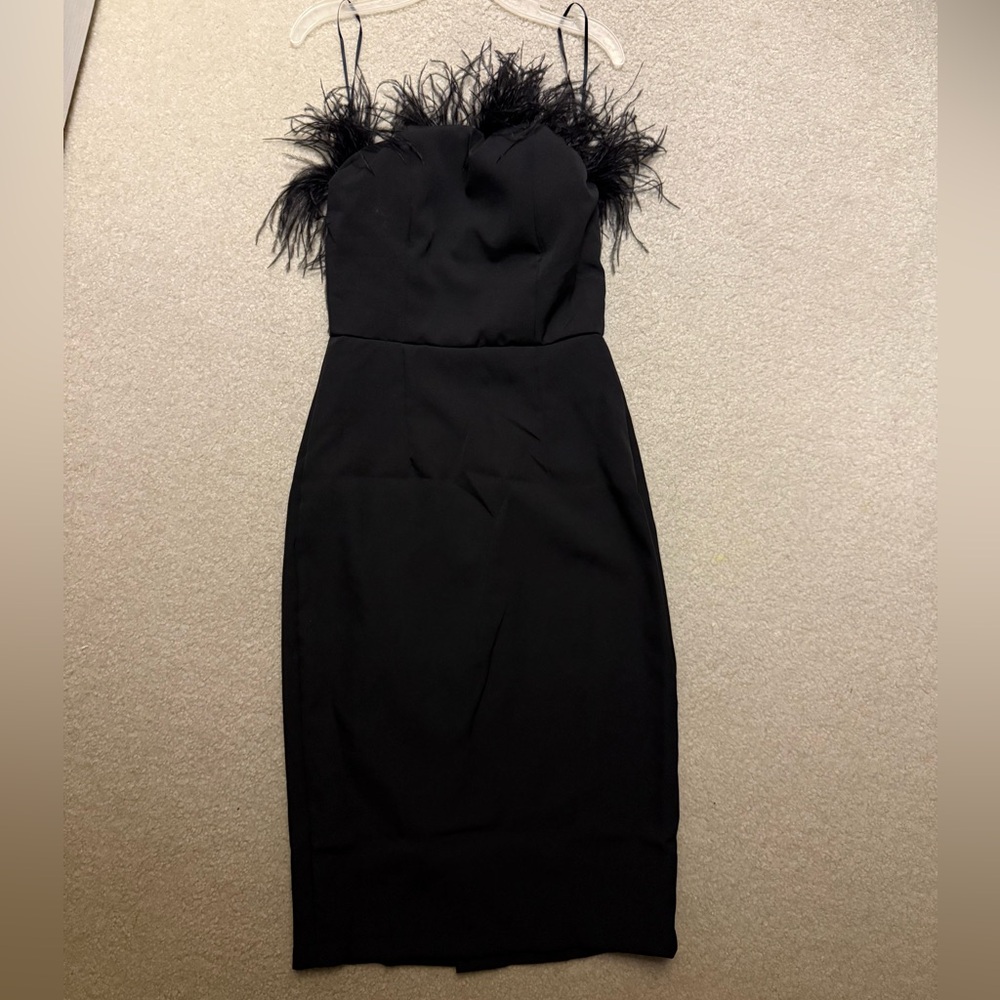 Strapless Feather Dress